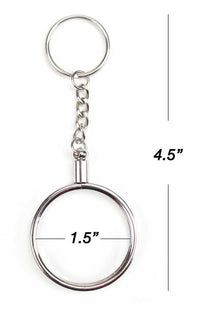 Load image into Gallery viewer, 1 Chrome Plated Poker Chip Key Chain Holder
