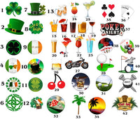 Load image into Gallery viewer, 100 Custom Poker Chips Party Pack with Case
