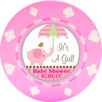 Load image into Gallery viewer, 25 Custom Magnetic Baby Shower Poker Chips
