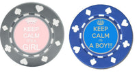 Load image into Gallery viewer, 25 Custom Magnetic Baby Shower Poker Chips
