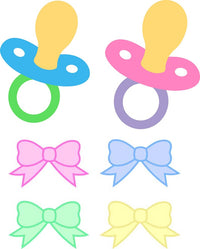 Load image into Gallery viewer, 25 Custom Magnetic Baby Shower Poker Chips
