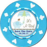 Load image into Gallery viewer, 100 Custom Baby Shower Poker Chips
