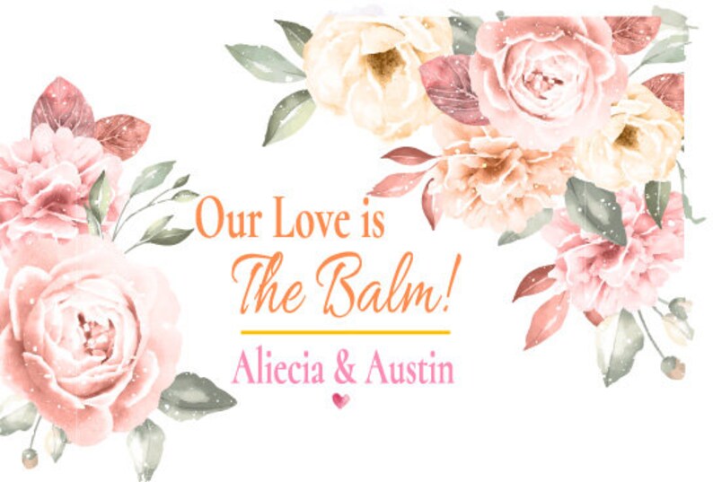 Custom Wedding Chapsticks