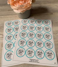 Load image into Gallery viewer, Thank you for your Purchase Stickers
